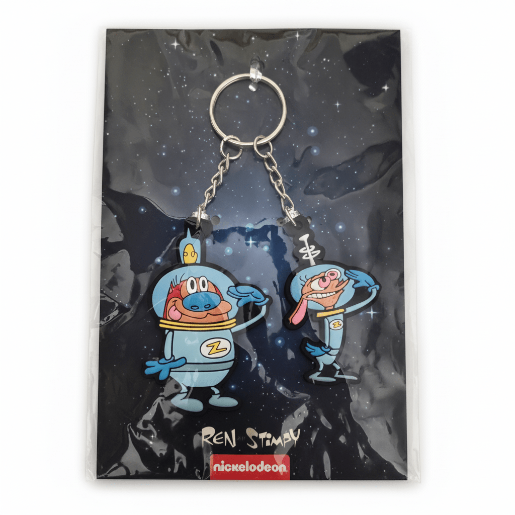 Nickelodeon Ren and Stimpy Space Cadets Acrylic Keychain - Grown Up Kids