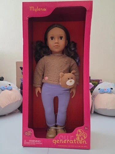 Our Generation Doll Mylena 18" With Plush Bear - Grown Up Kids