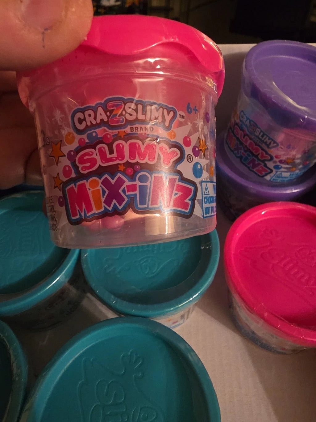 Pink Container Crazy Mix In Slime - Grown Up Kids