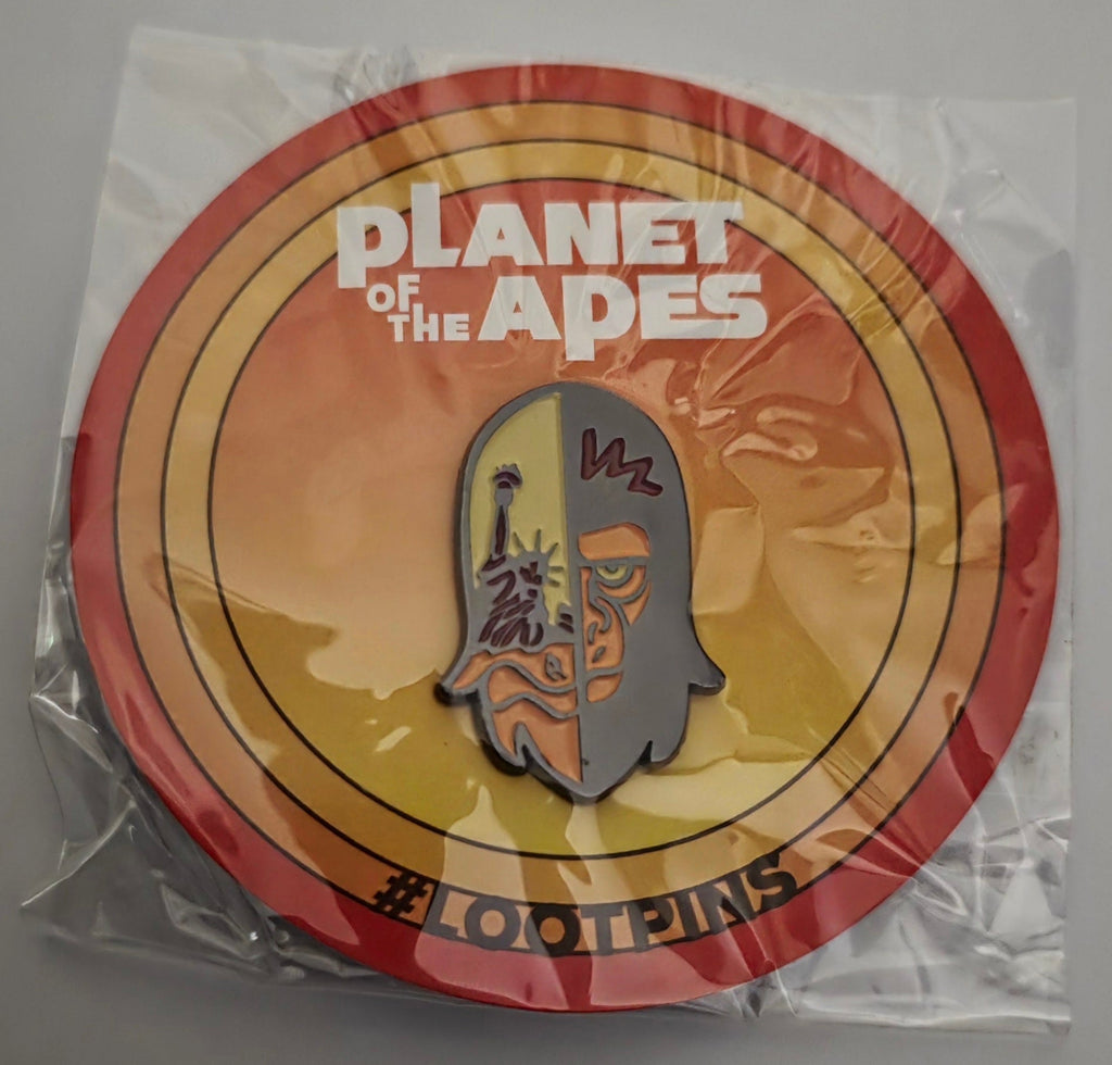 Planet of the Apes Split Face Collectible Enamel Pin (Loot Crate Exclusive) - Grown Up Kids