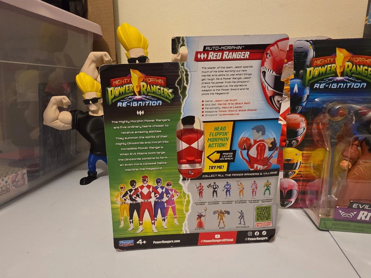 Playmates Mighty Morphin Power Rangers Red And Black Ranger And Rita Repulsa - Grown Up Kids