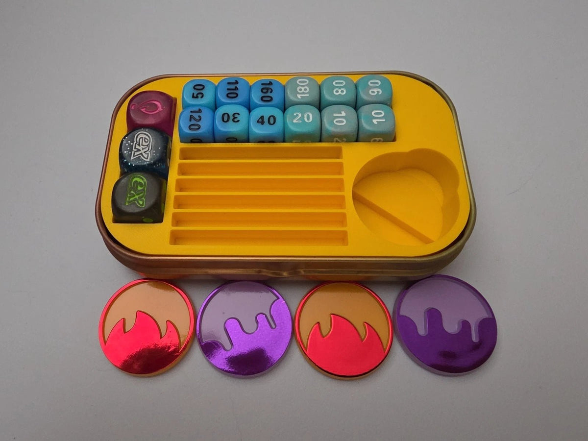 Pokemon Mini Tin With 3D Print Insert And TCG Accessories - Grown Up Kids
