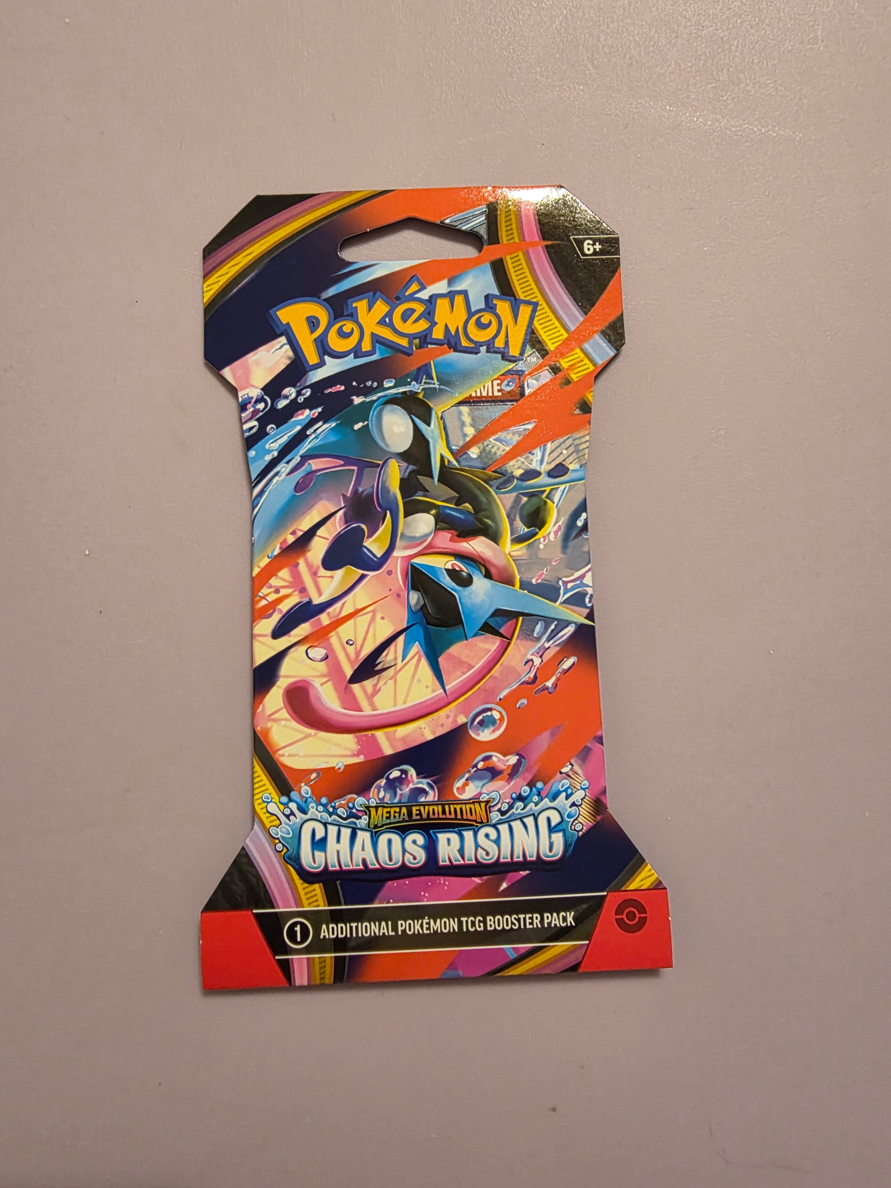 Pokémon TCG Mega Evolution Chaos Rising Sleeved Booster Blister Pack - Factory Sealed - Grown Up Kids