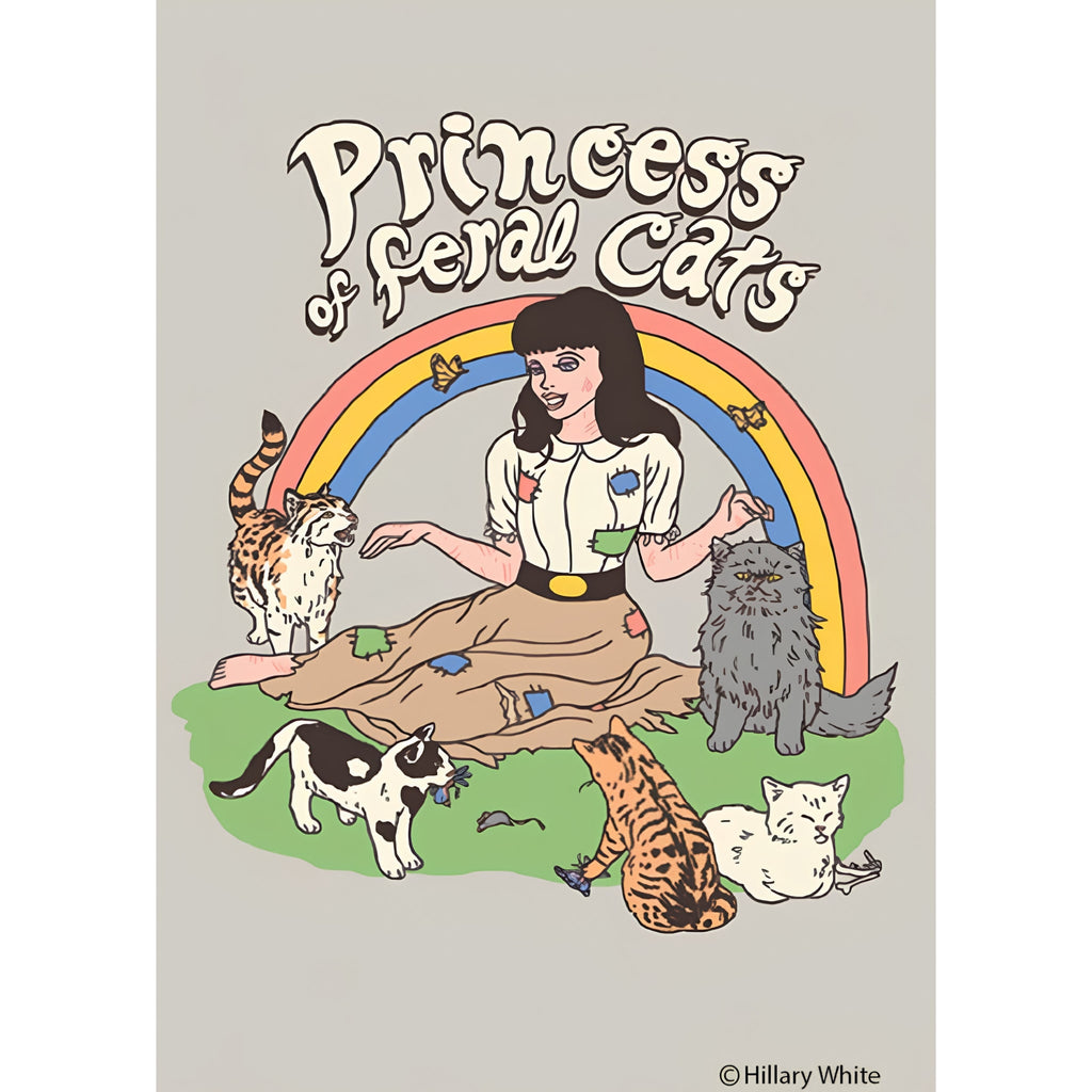Princess of Feral Cats Funny Fridge Magnet - Ephemera - Grown Up Kids