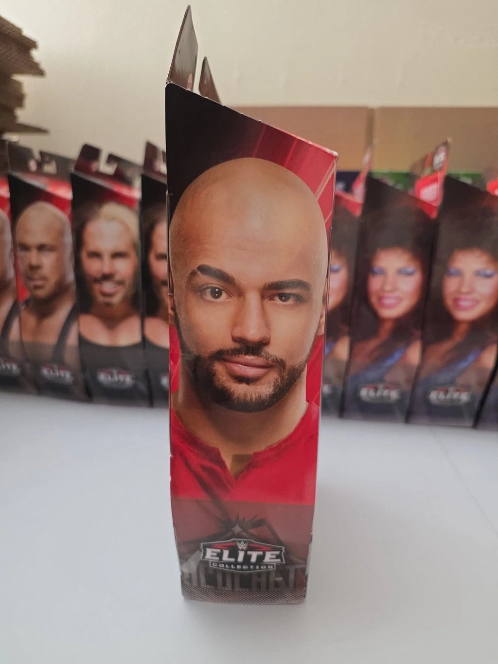 Ricochet WWE Network Spotlight Elite Collection Mattel Damaged Box - Grown Up Kids