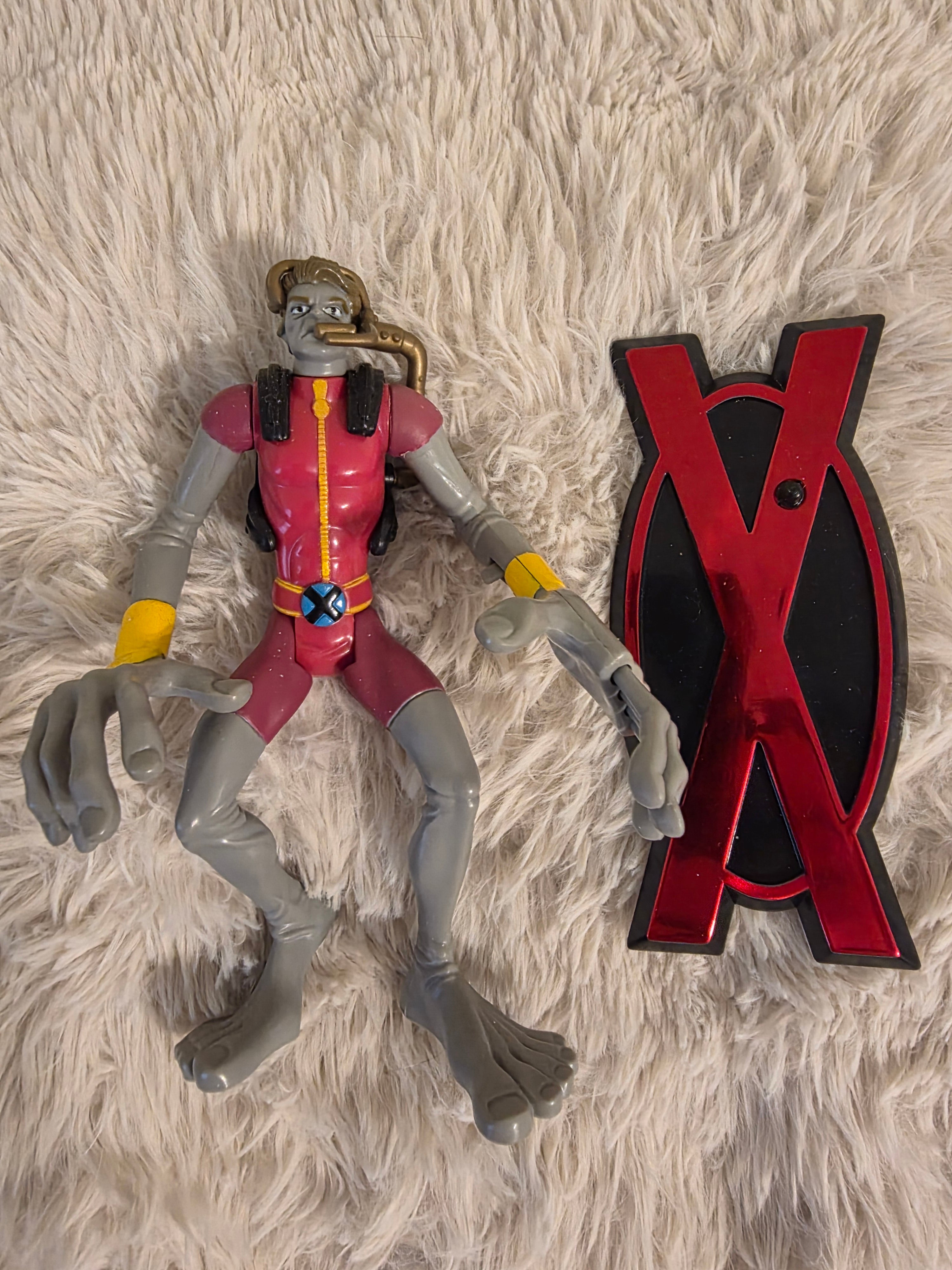 Marvel X-Men Skin Generation X ToyBiz Action Figure w/ Stand 1990s Vintage Loose