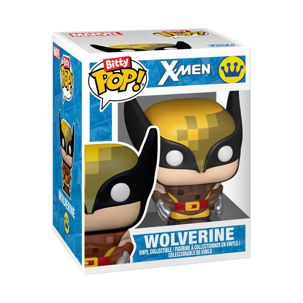Funko Pop! Wolverine figure packaging with X-Men branding
