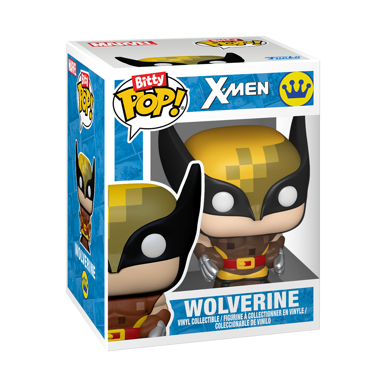 Funko Pop! Wolverine figure packaging with X-Men branding
