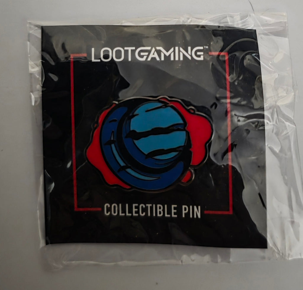 BAM Gamer Bloody Button Slash Hat Enamel Pin Loot Gaming Exclusive October 2021 Horror Collectible