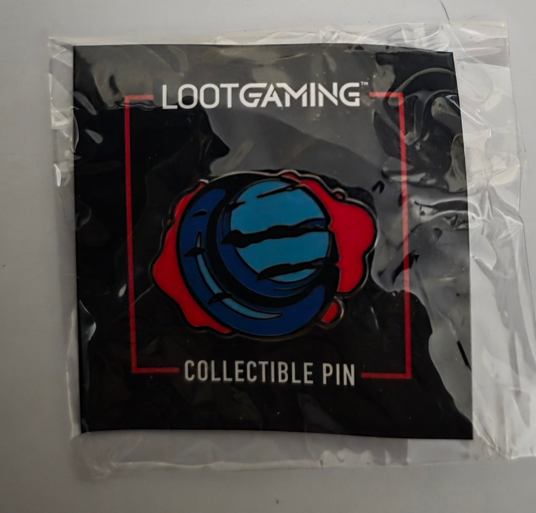 BAM Gamer Bloody Button Slash Hat Enamel Pin Loot Gaming Exclusive October 2021 Horror Collectible