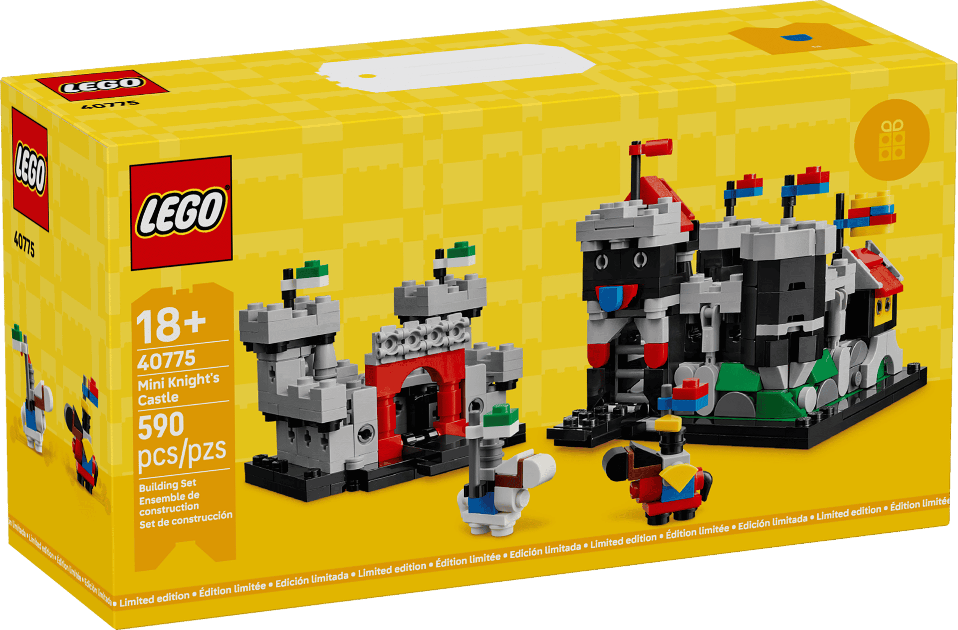 LEGO Mini Knight’s Castle 40775 – Limited Edition Medieval Display Set (590 Pieces, 18+)