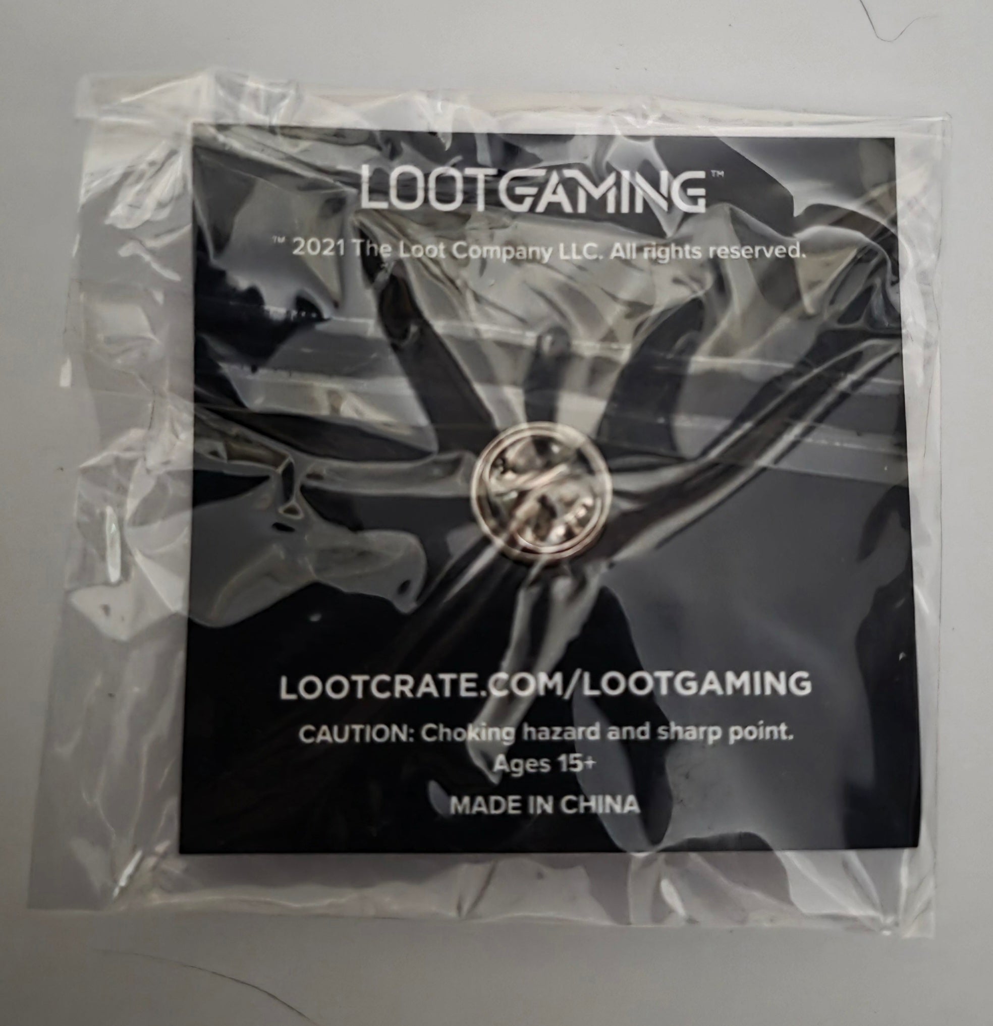 BAM Gamer Bloody Button Slash Hat Enamel Pin Loot Gaming Exclusive October 2021 Horror Collectible