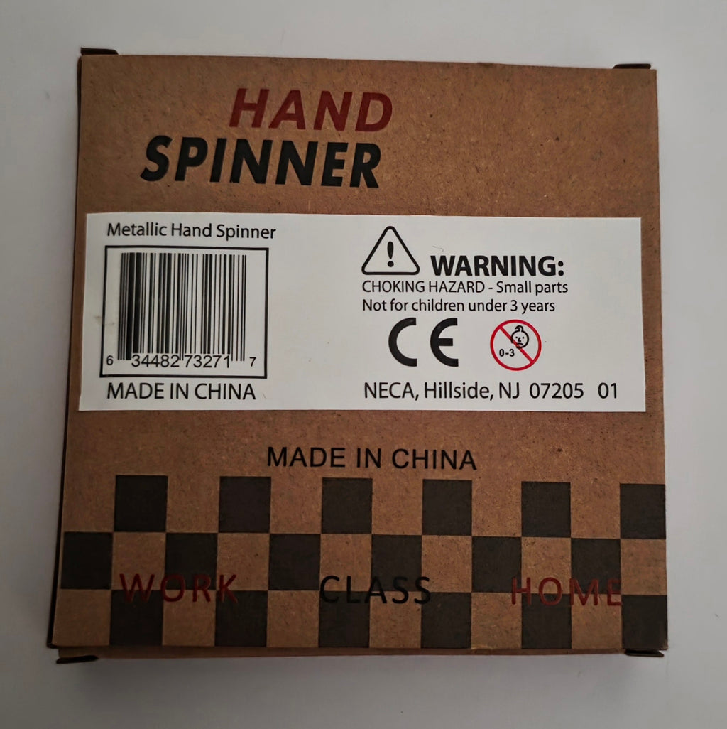 Metallic Gold Tri-Finger Fidget Hand Spinner Toy - Brand New in Box
