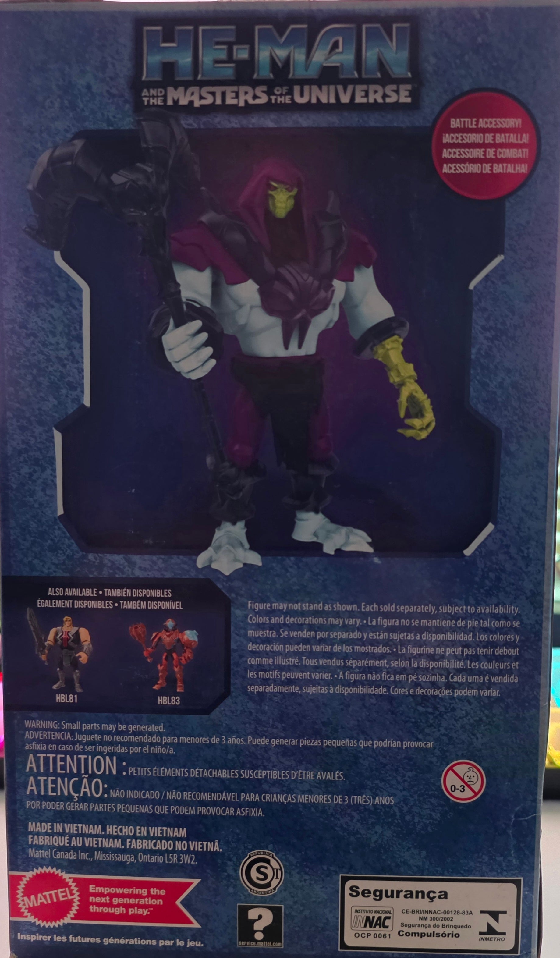 He-Man action figure packaging with blue background