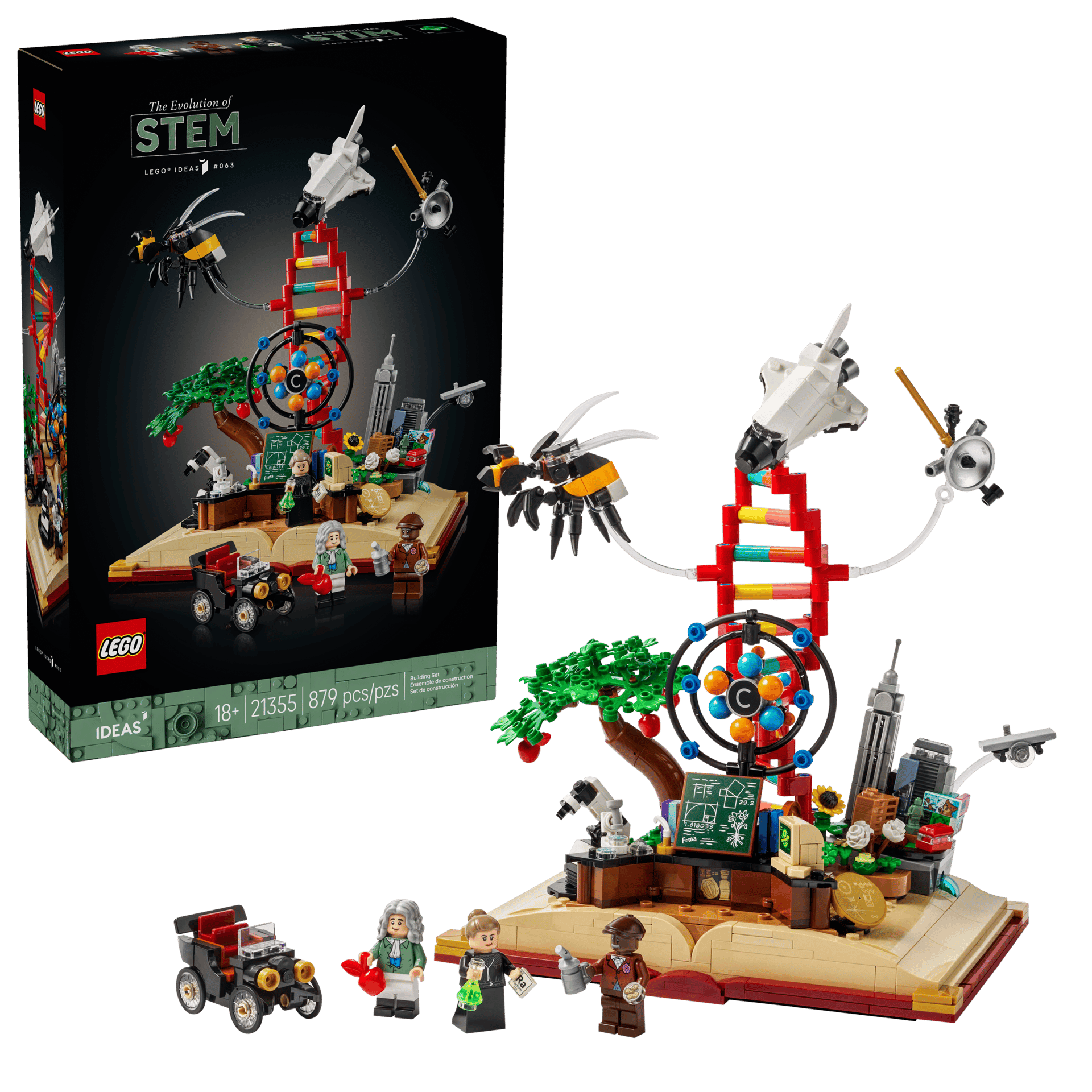 LEGO Ideas 21355 Evolution of STEM – Featuring Marie Curie, Isaac Newton & George Washington Carver