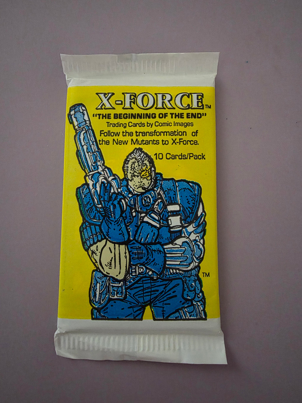 1991 Comic Images Marvel X-Force The Beginning of the End Booster Pack Sealed 10 Card