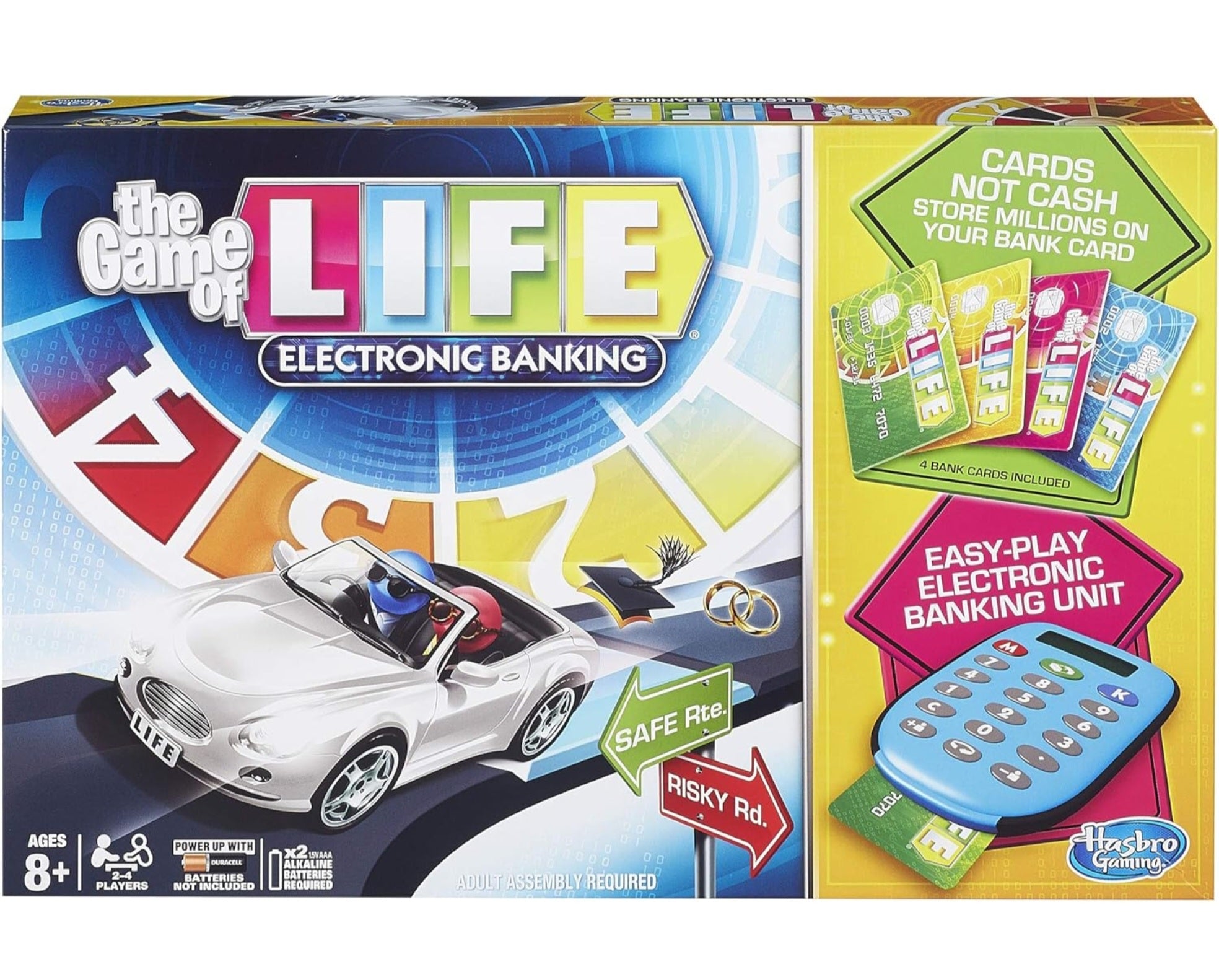 The Game of Life Electronic Banking Edition – Modern Family Board Game with Digital Banking Cards