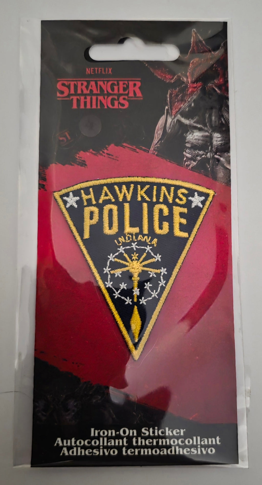 Netflix Stranger Things Hawkins Police Indiana Iron-On Patch Embroidered New