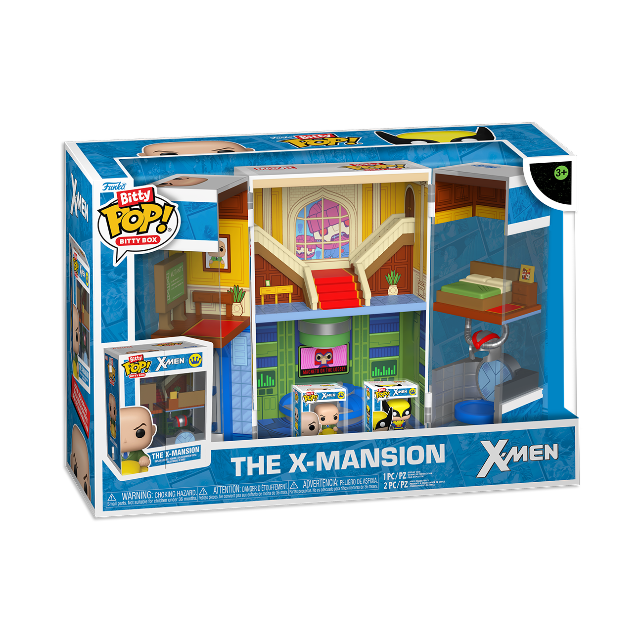 Funko Pop! The X-Mansion packaging with colorful interior design