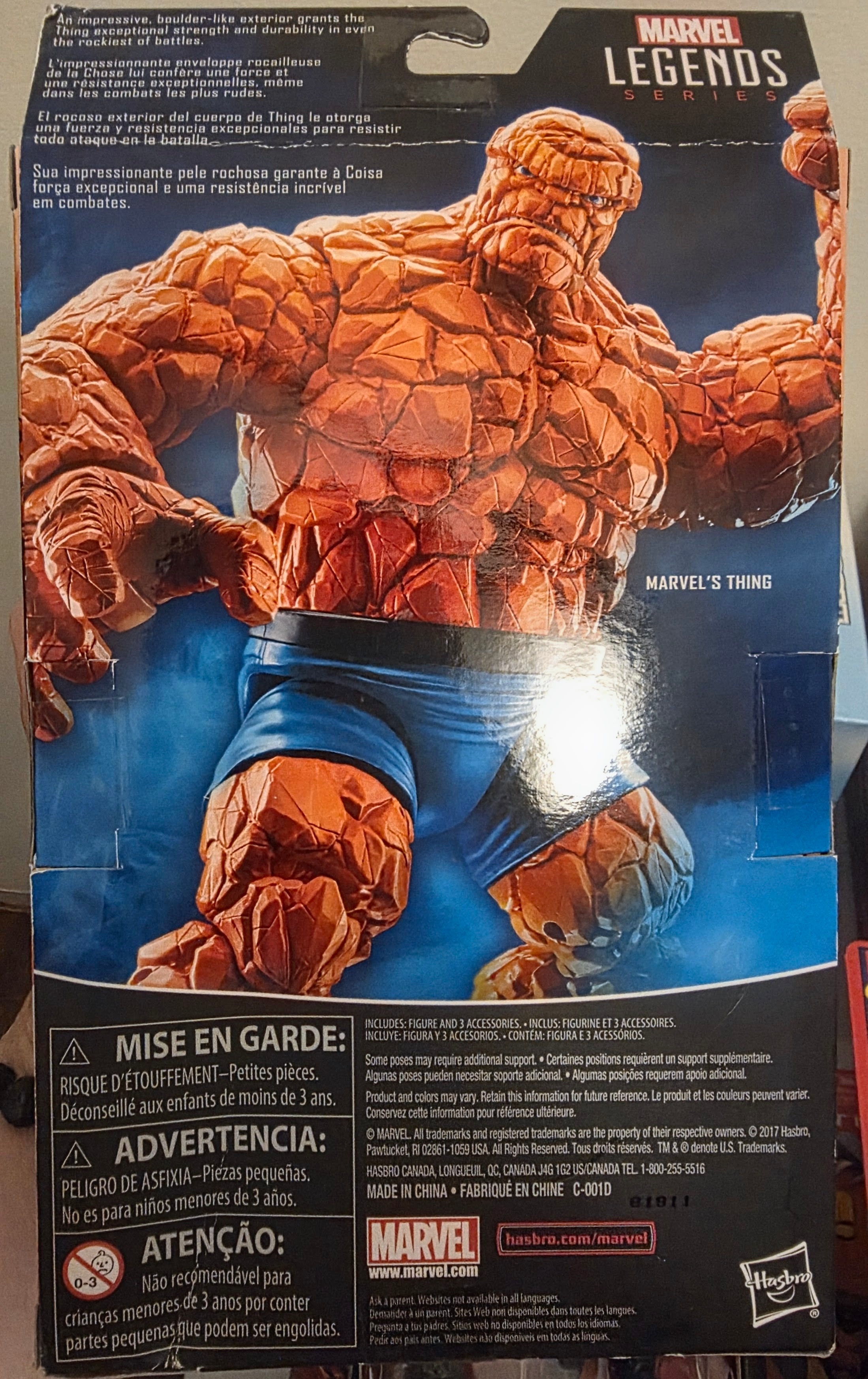Marvel Legends Series Fantastic Four The Thing Walgreens Exclusive Action Figure