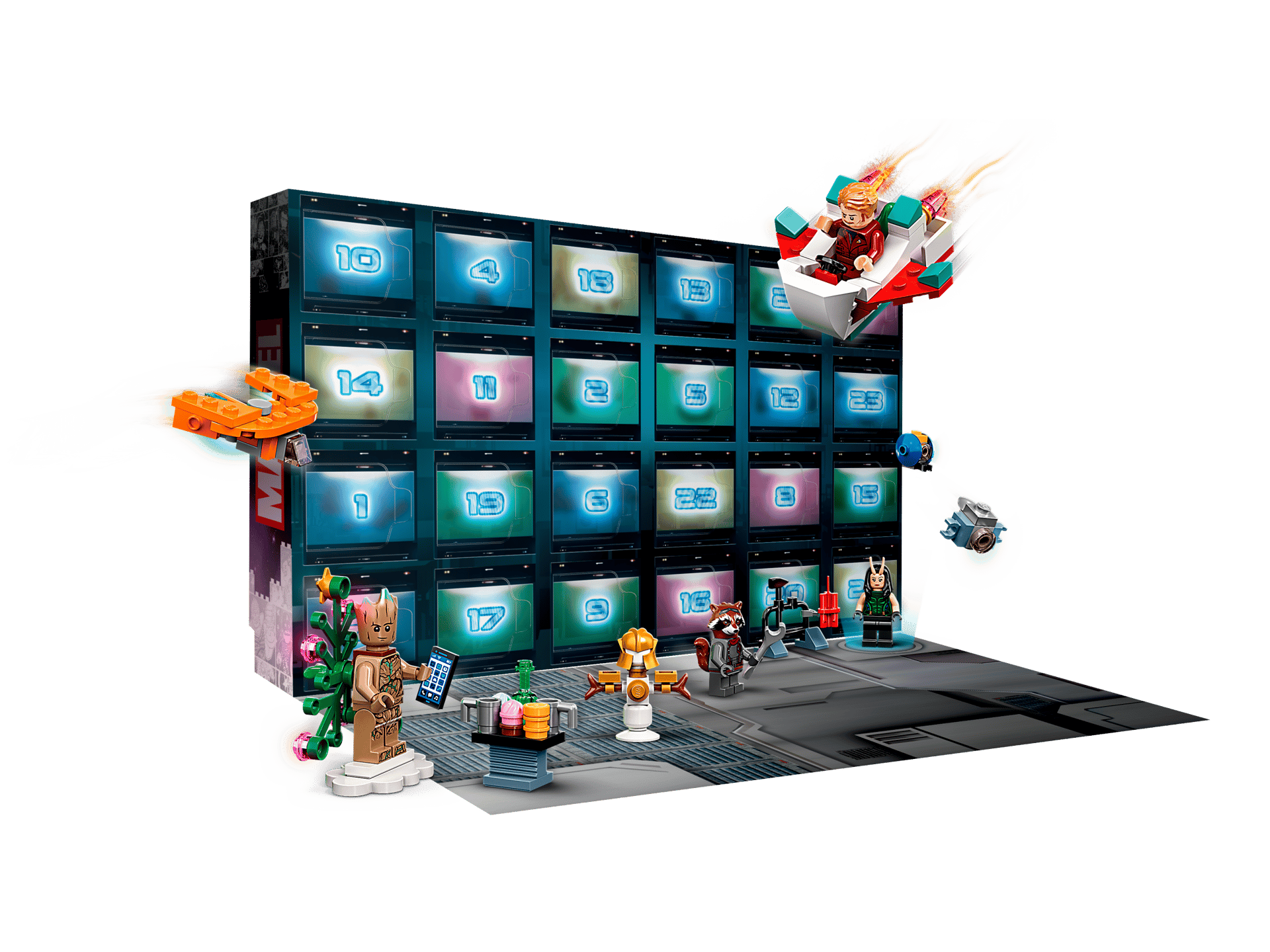 LEGO Guardians of the Galaxy Holiday Special Advent Calendar – 24 Marvel Holiday Surprises & Minifigures