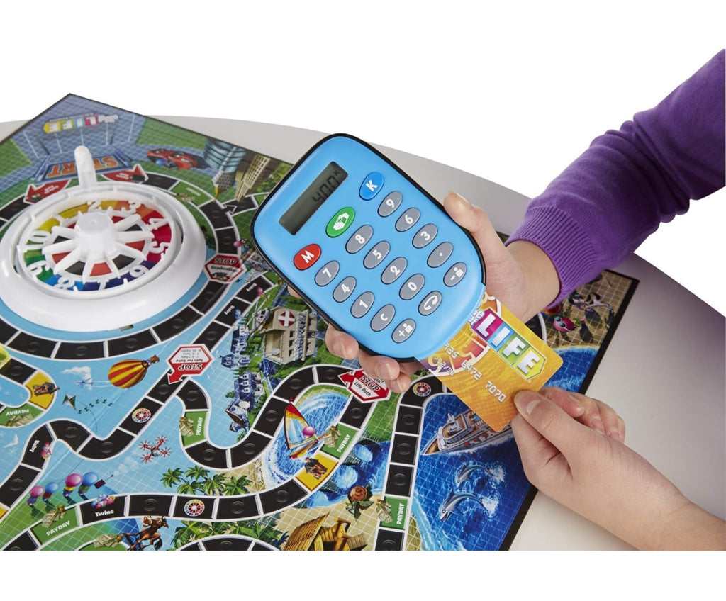 The Game of Life Electronic Banking Edition – Modern Family Board Game with Digital Banking Cards