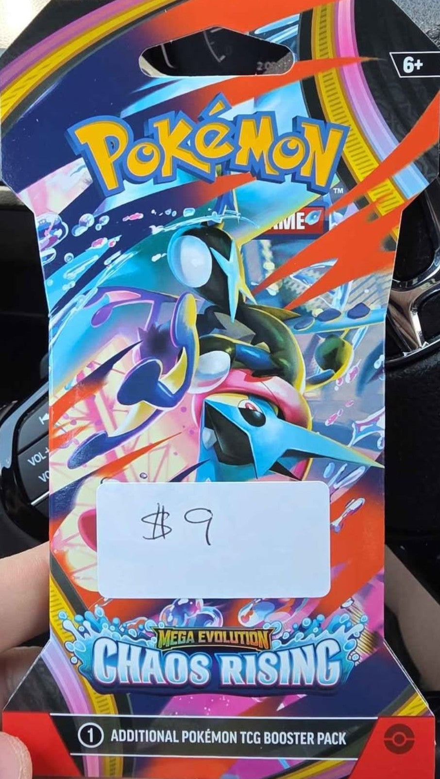 Pokémon TCG Mega Evolution Chaos Rising Sleeved Booster Blister Pack - Factory Sealed