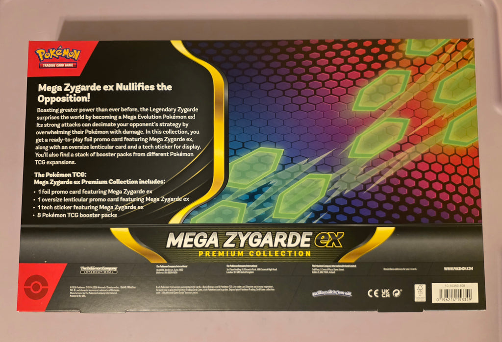 Pokémon TCG Mega Zygarde ex Premium Collection Box Factory Sealed Promo Packs