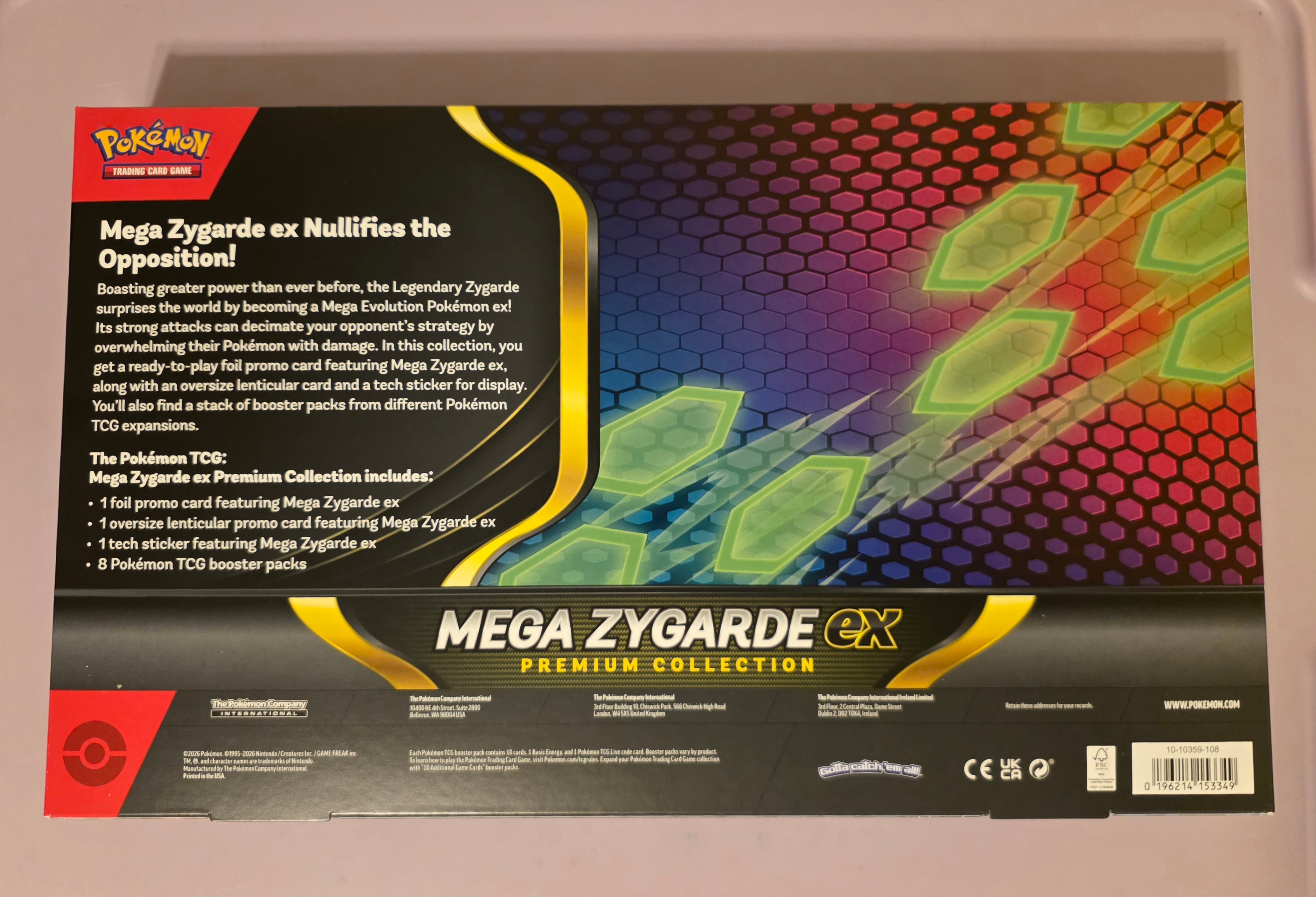 Pokémon TCG Mega Zygarde ex Premium Collection Box Factory Sealed Promo Packs