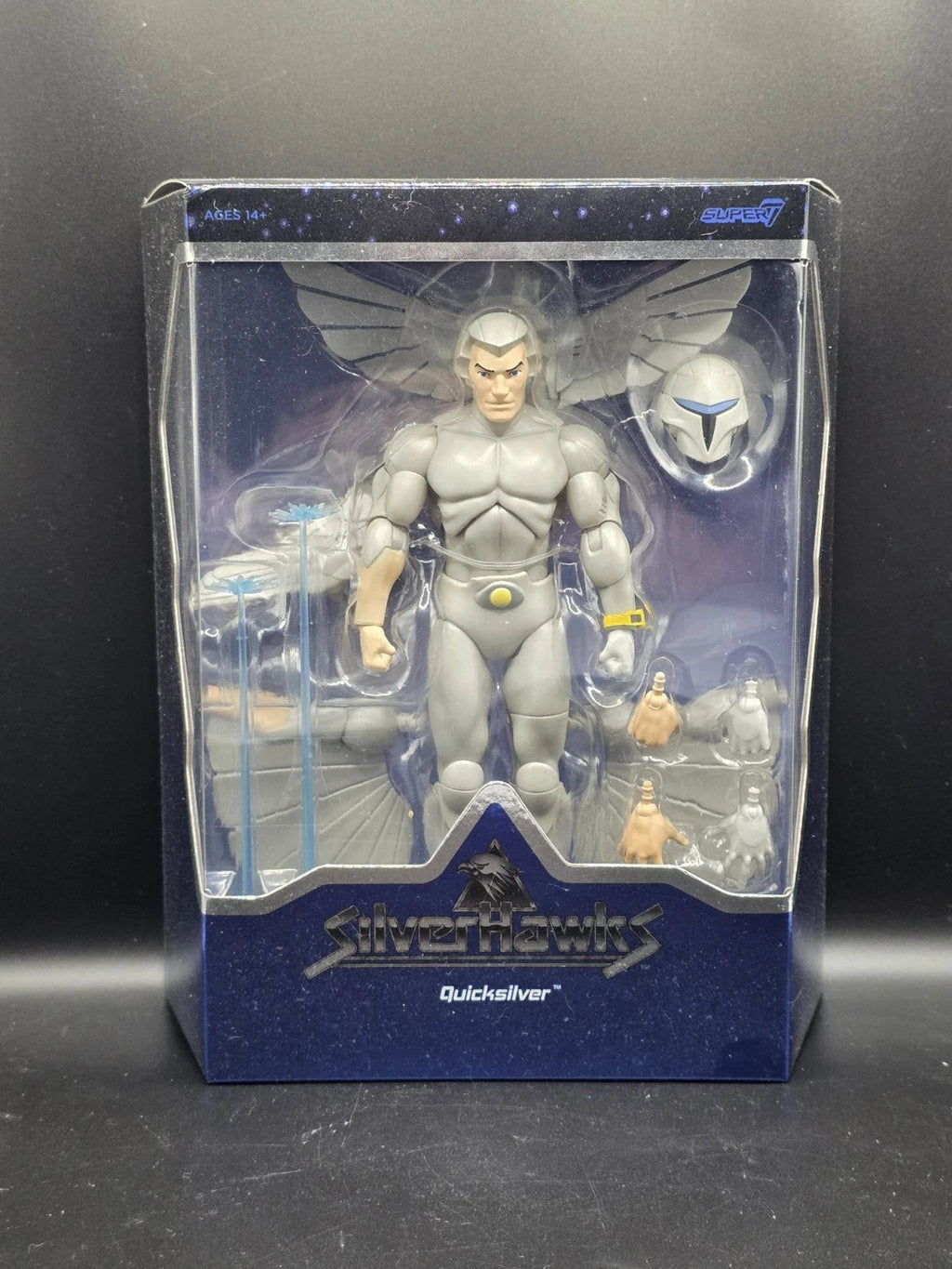 Silverhawks Action Figure QUICKSILVER Super 7 2023 NEW! Instock NOW! WAVE 1 - Grown Up Kids