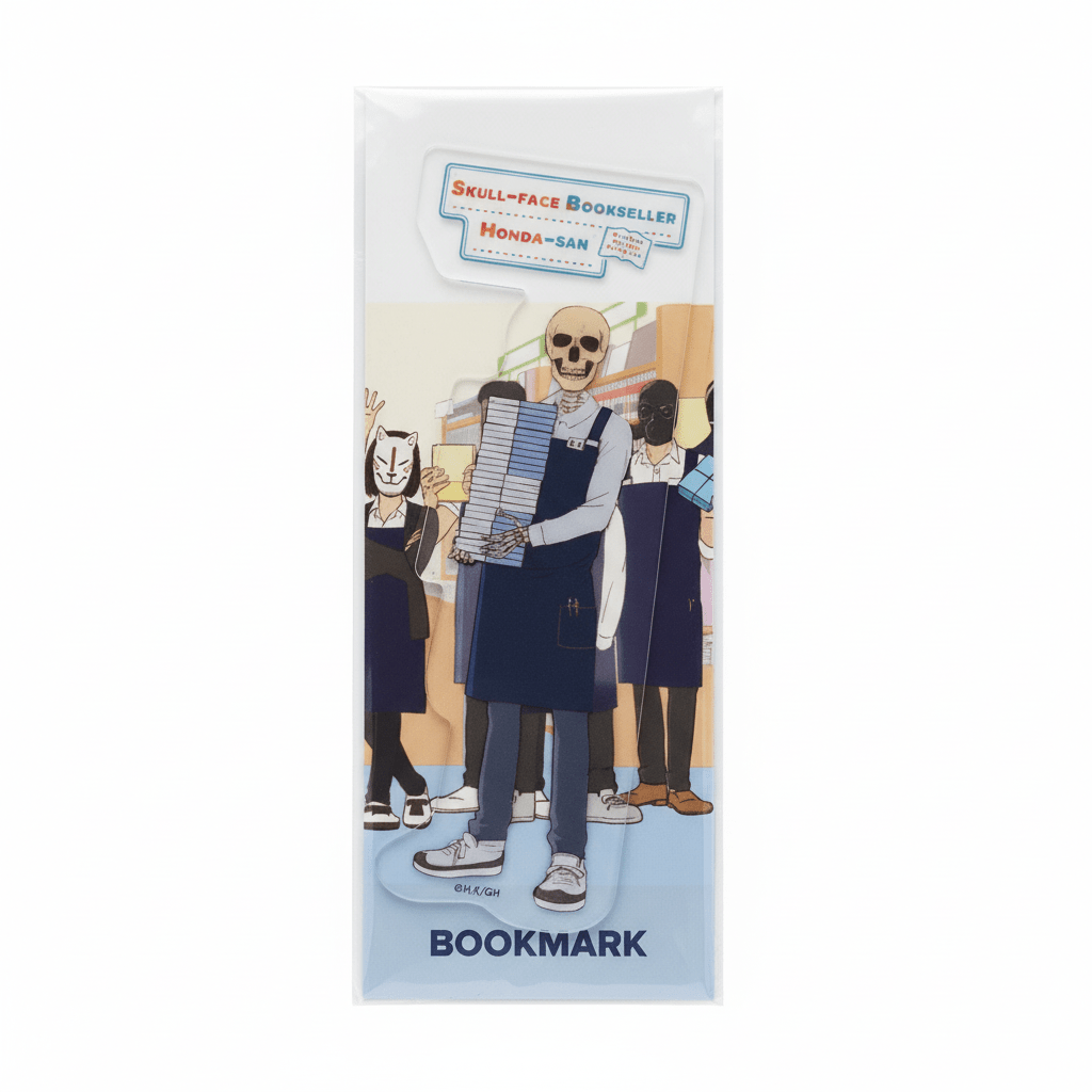 Skull-Face Bookseller Honda-san Clear Acrylic Bookmark - Grown Up Kids