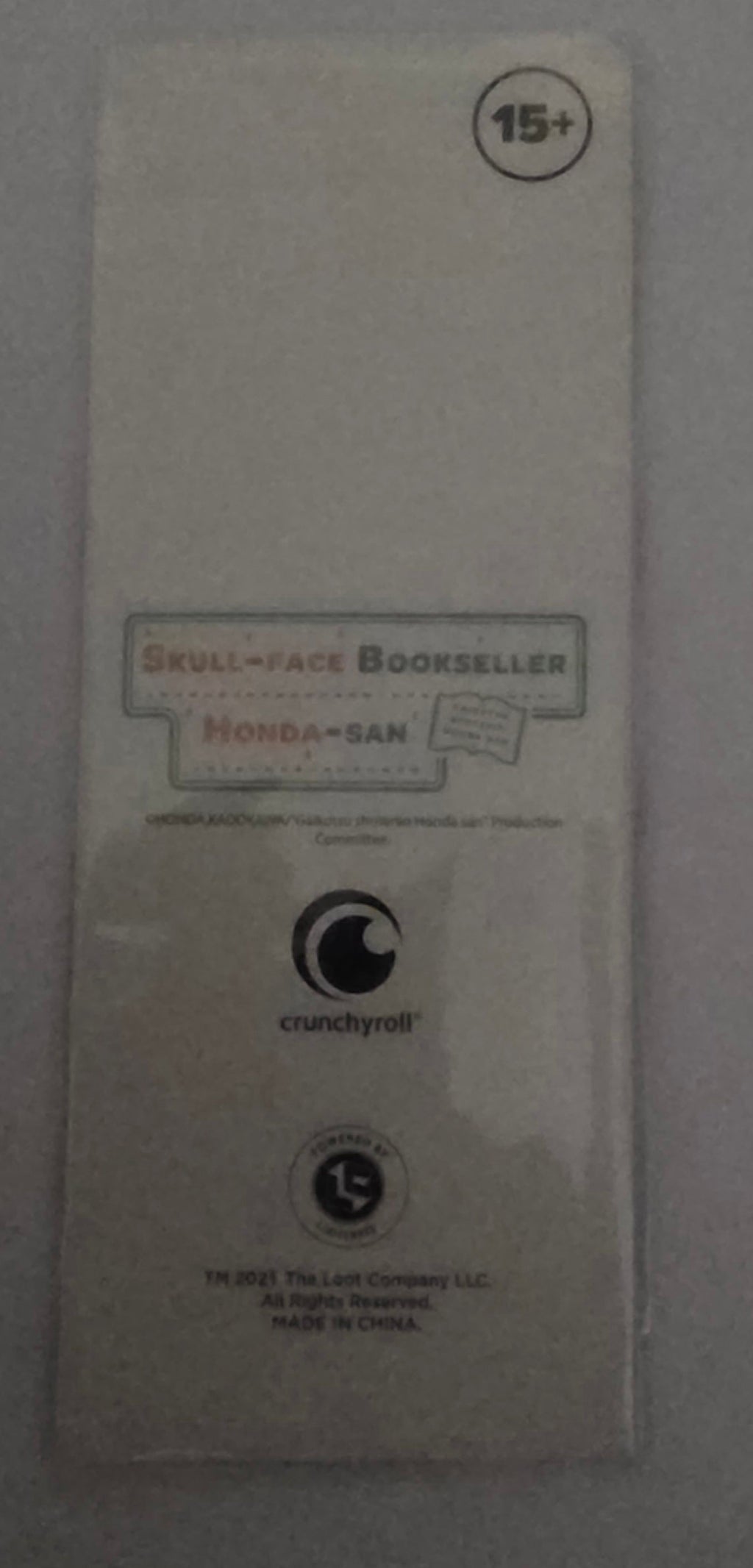 Skull-Face Bookseller Honda-san Clear Acrylic Bookmark Anime Collectible - Grown Up Kids