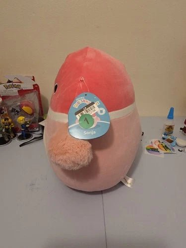 Squishmallows 11" SONJA Pink Mallard Duck🦆 2024 Saruka RARE FTM Super plush🦆 - Grown Up Kids