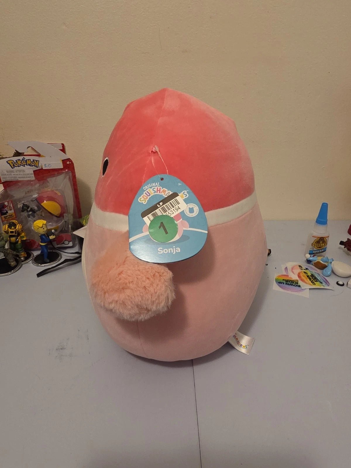 Squishmallows 11" SONJA Pink Mallard Duck🦆 2024 Saruka RARE FTM Super plush🦆 - Grown Up Kids
