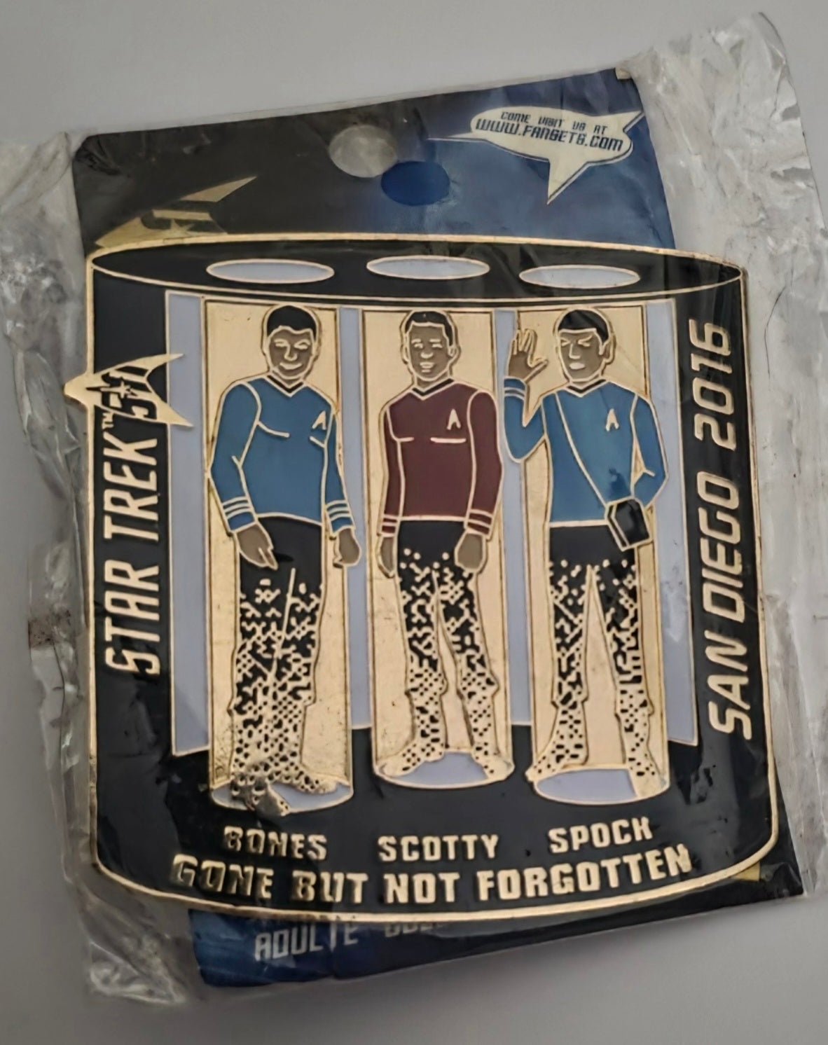 Star Trek 50th Anniversary Transporter Tribute Enamel Pin - Grown Up Kids