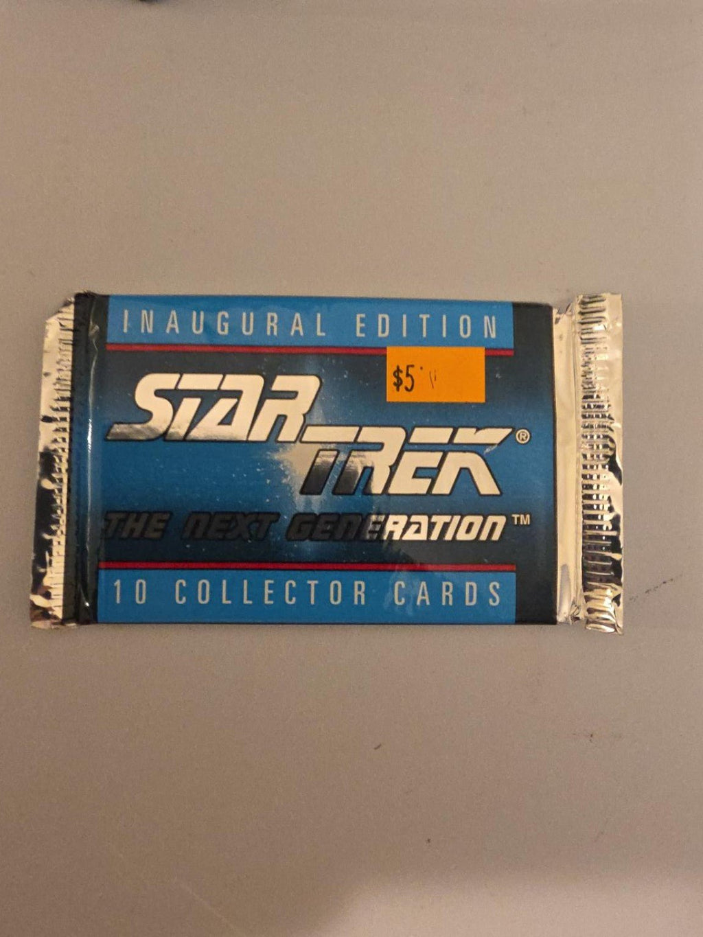 Star Trek: The Next Generation Inaugural Edition Sealed Trading Card Pack – 10 Cards - Grown Up Kids