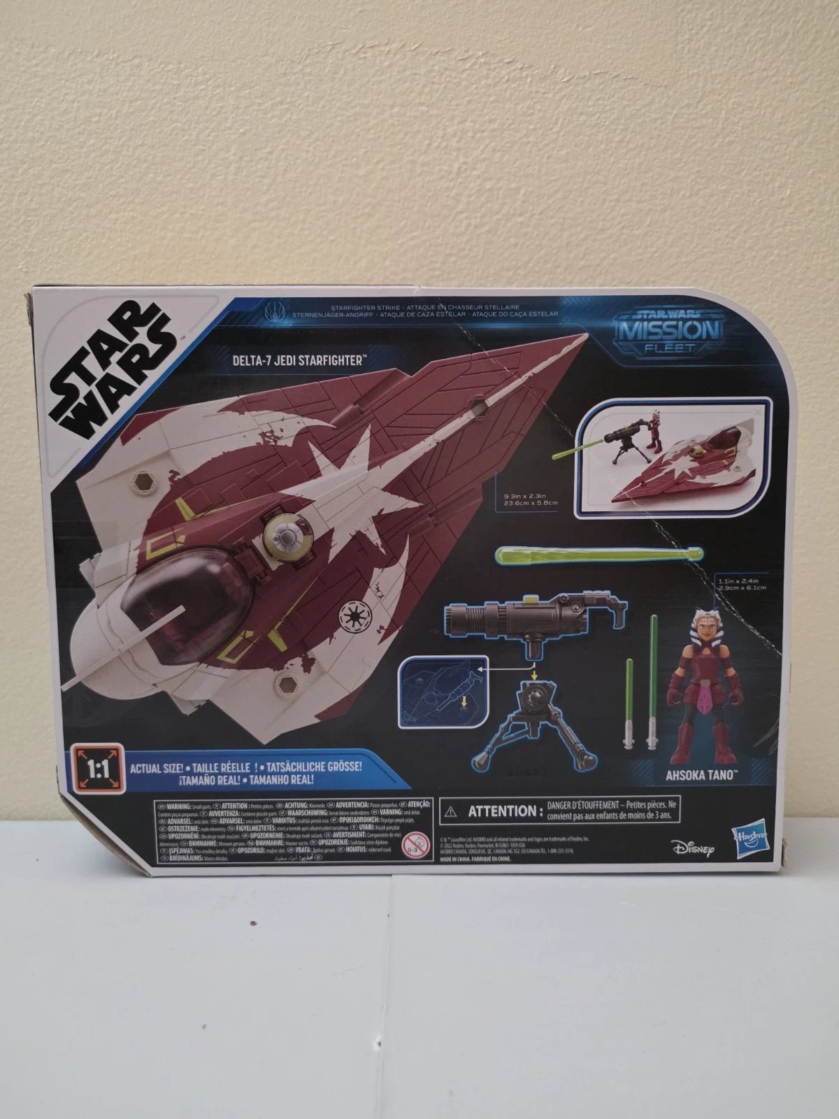 Star Wars Mission Fleet Ahsoka Tano Delta-7 Jedi Starfighter Vehicle - Grown Up Kids