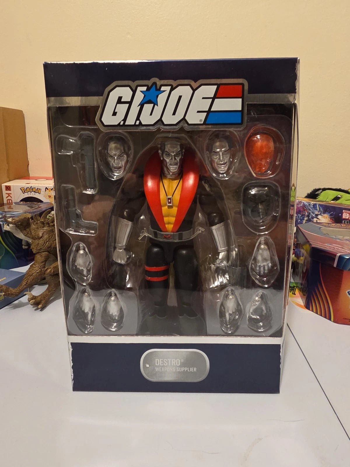 Super7 G.I. Joe ULTIMATES! Destro W/ Shipping Box - Grown Up Kids