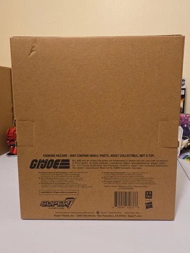 Super7 G.I. Joe ULTIMATES! Destro W/ Shipping Box - Grown Up Kids