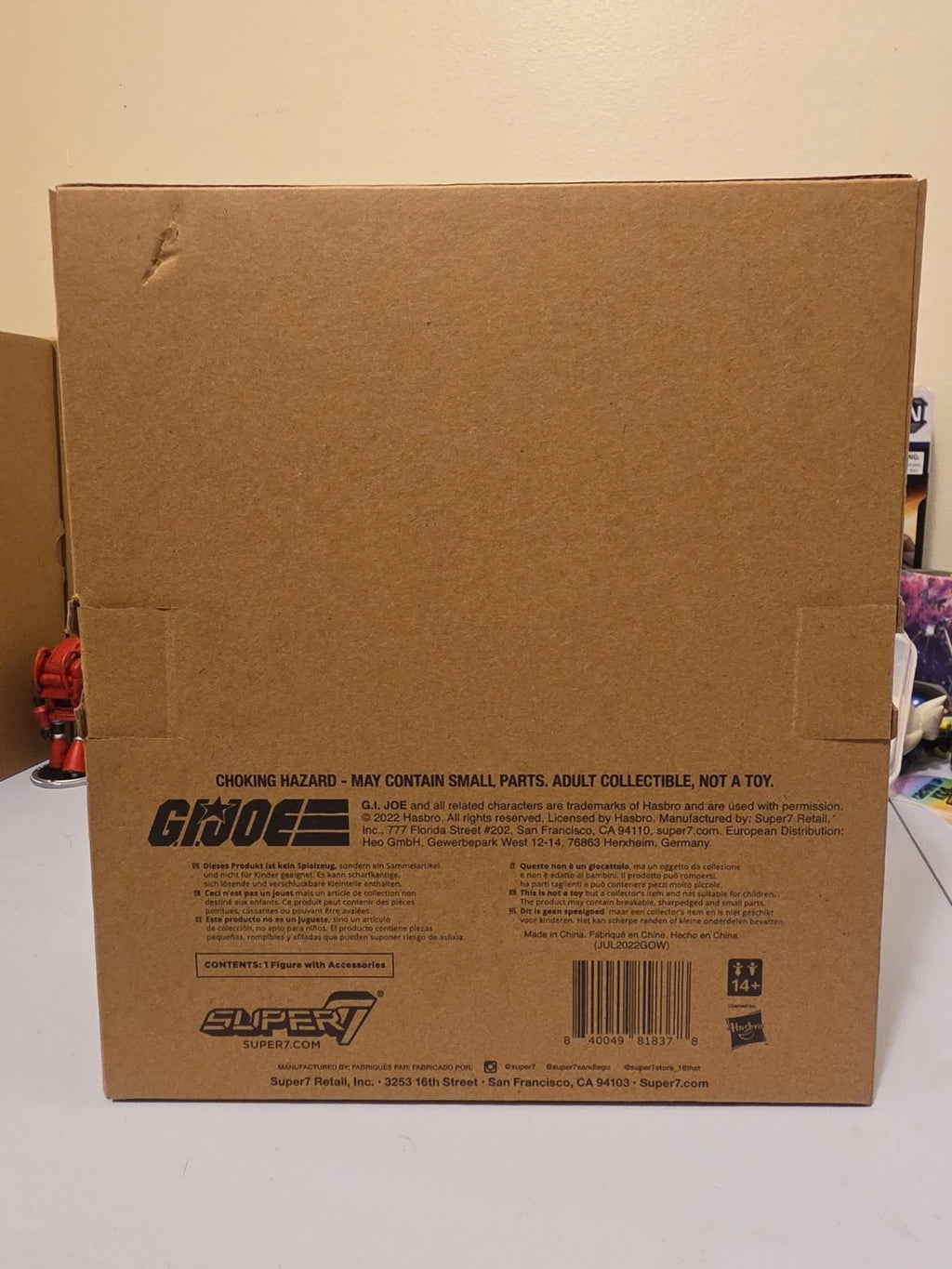 Super7 G.I. Joe ULTIMATES! Destro W/ Shipping Box - Grown Up Kids