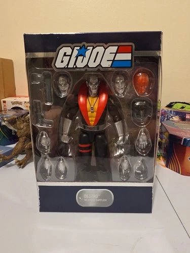Super7 G.I. Joe ULTIMATES! Destro W/ Shipping Box - Grown Up Kids