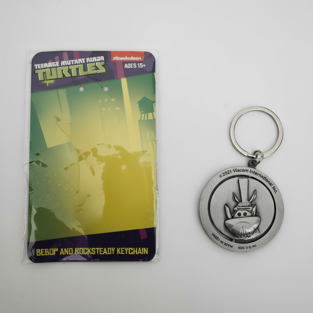 Teenage Mutant Ninja Turtles Bebop Metal Spinner Keychain - 2021 - Grown Up Kids