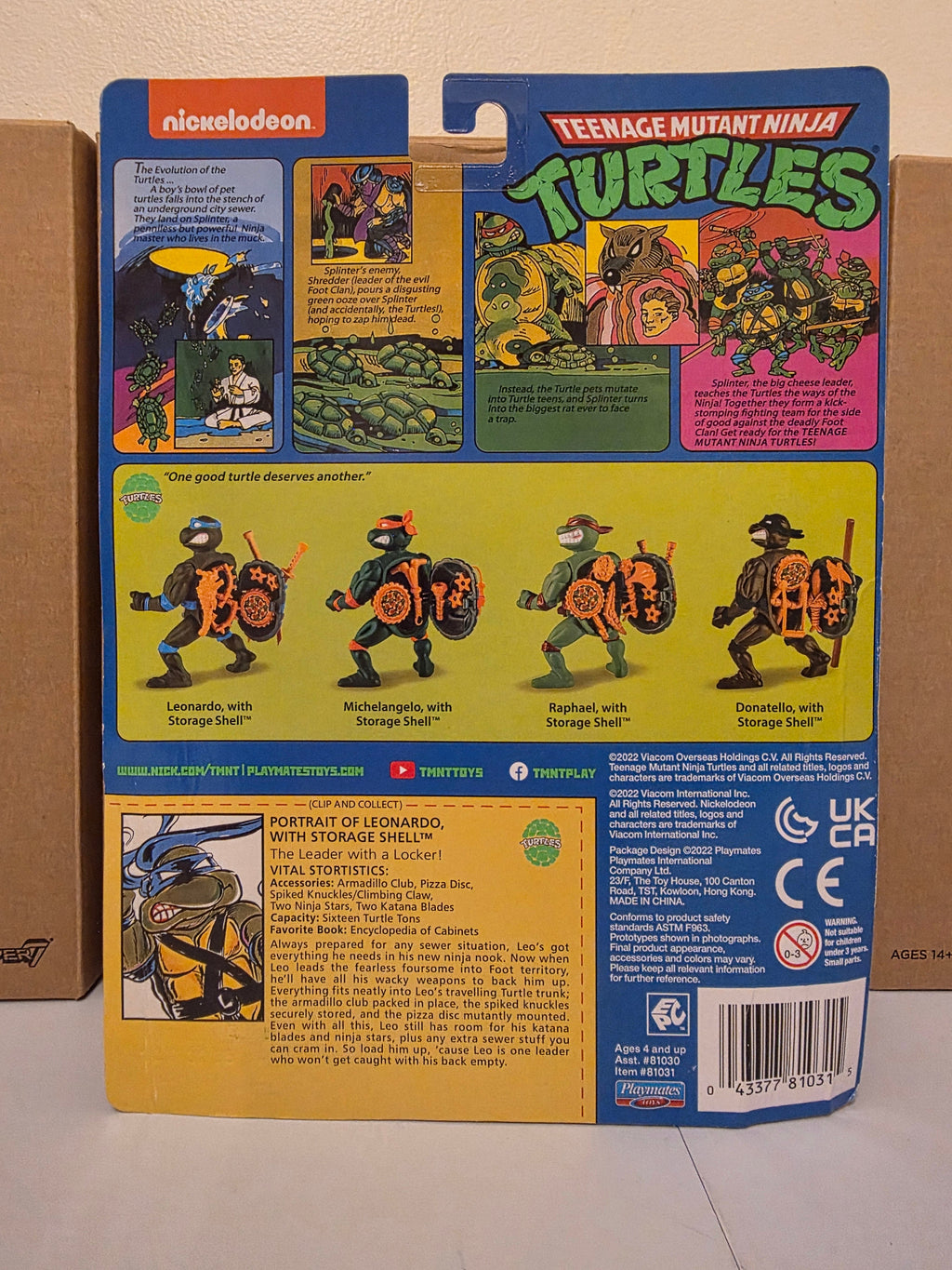 Teenage Mutant Ninja Turtles Leonardo with Storage Shell Action Figure - Grown Up Kids