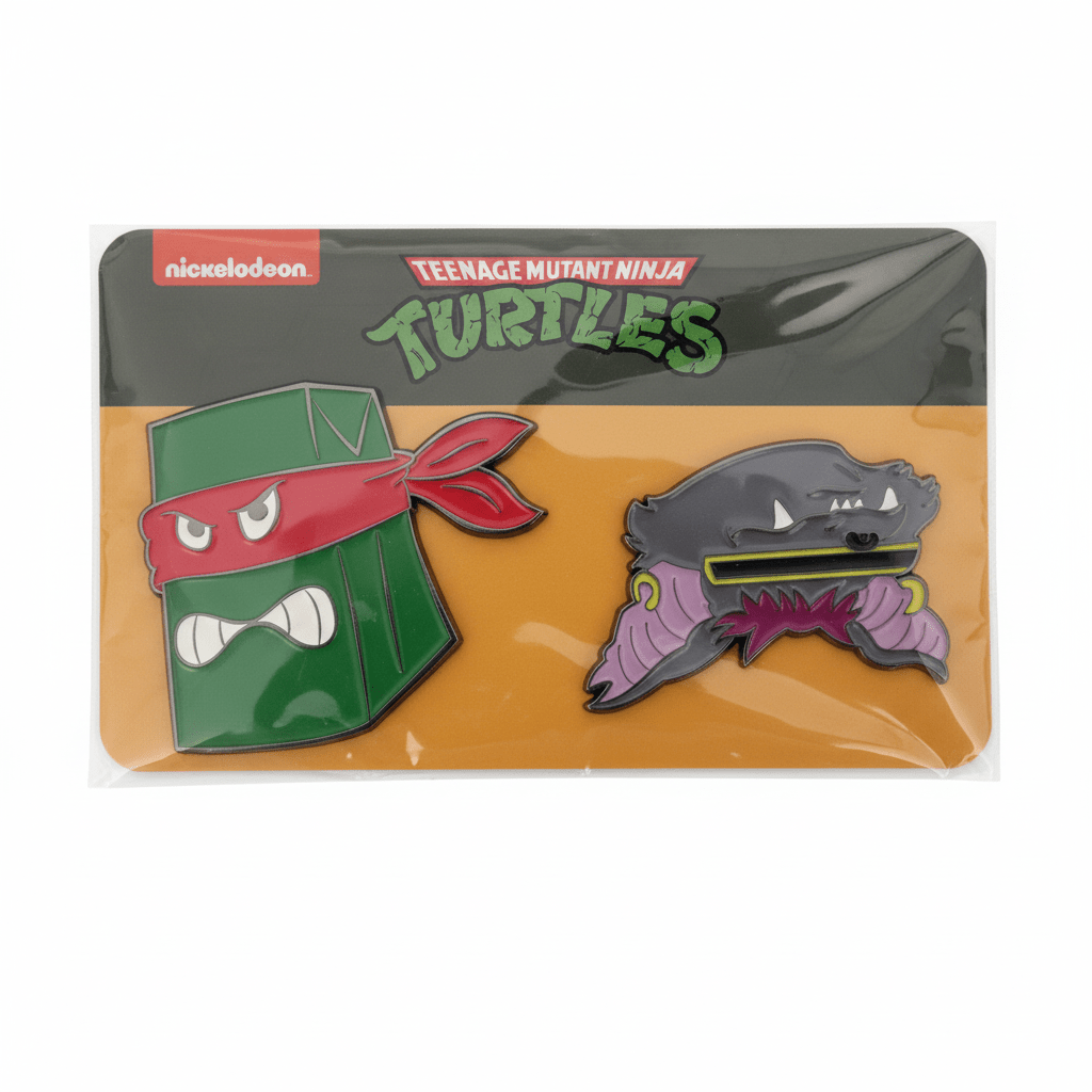 Teenage Mutant Ninja Turtles Raphael & Kraang Enamel Pin 2-Pack Set - Grown Up Kids