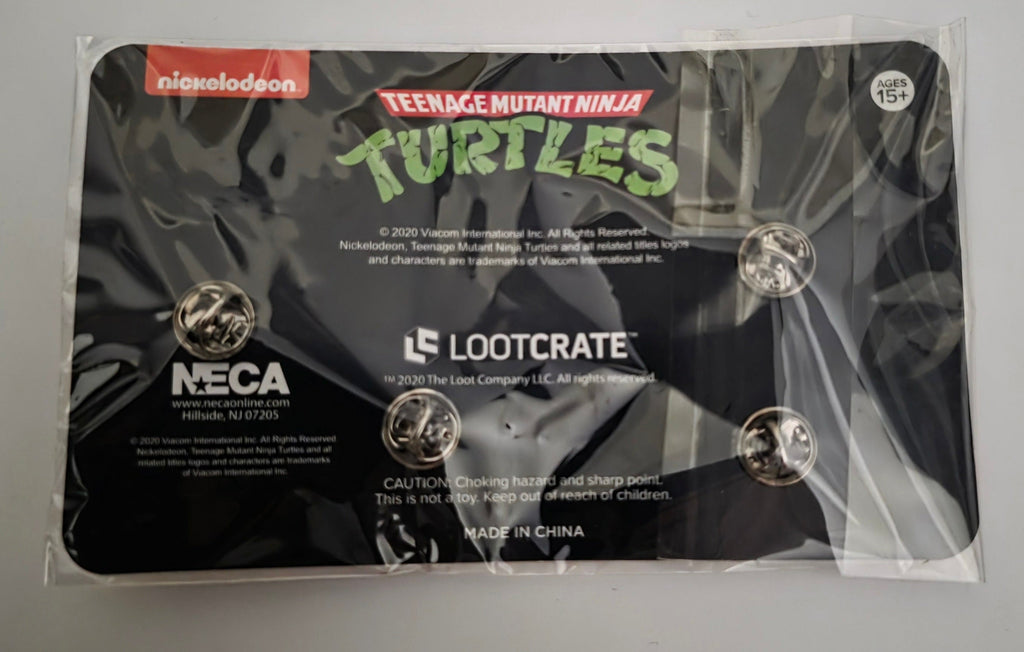 Teenage Mutant Ninja Turtles Raphael & Kraang Enamel Pin 2-Pack Set - New - Grown Up Kids