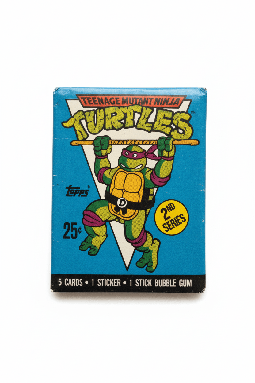 Teenage Mutant Ninja Turtles Topps 2nd Series Vintage Sealed Trading Card Pack - Grown Up Kids