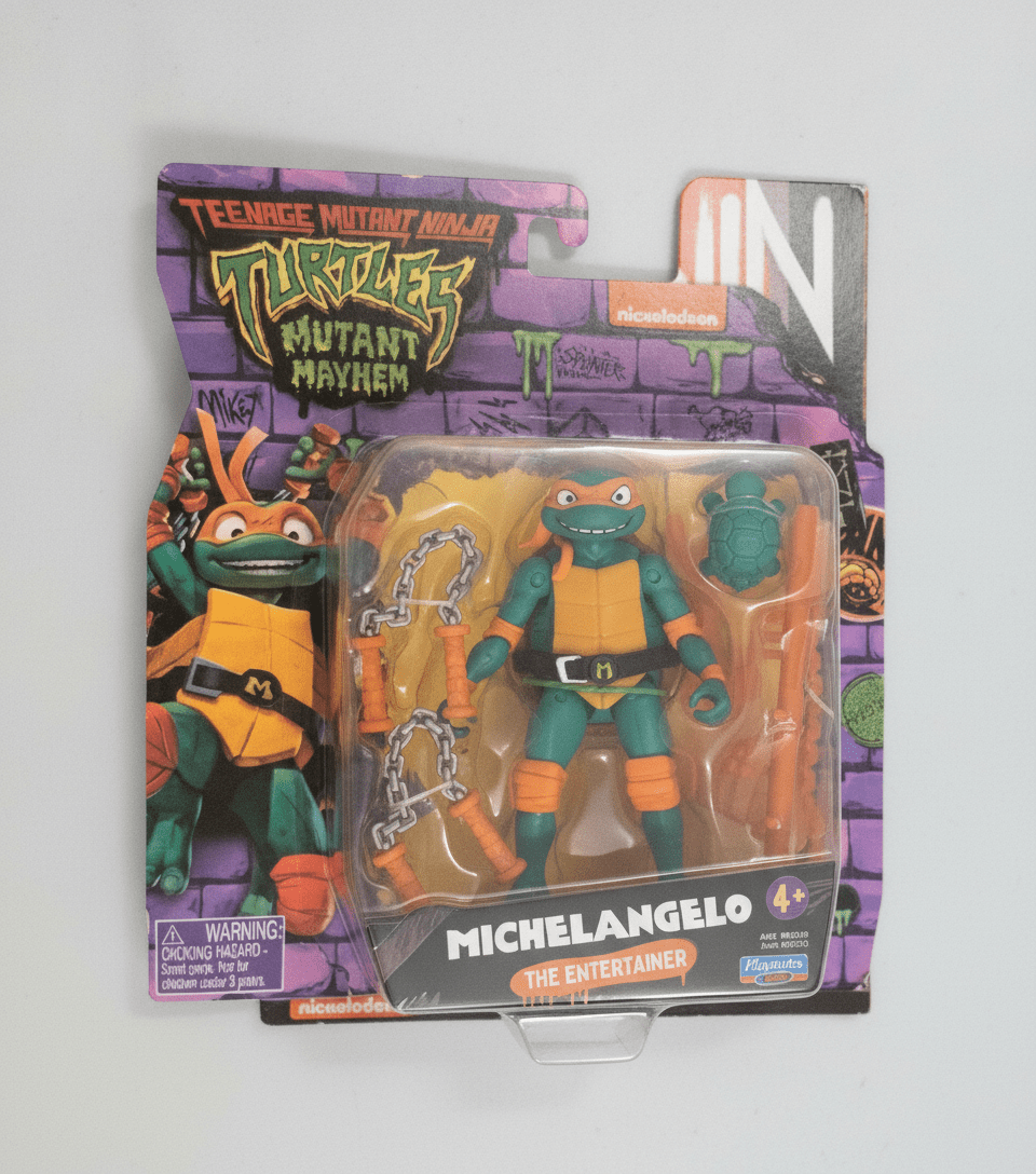 TMNT Mutant Mayhem Michelangelo The Entertainer Action Figure - Grown Up Kids