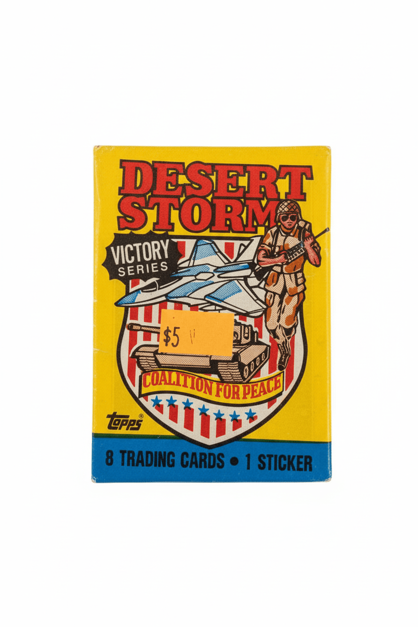 Topps Desert Storm Victory Series Vintage Sealed Trading Card Pack - Grown Up Kids