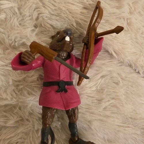 Toymates Remastered 1988 TMNT Splinter Soft Head Figure W/bow - Grown Up Kids