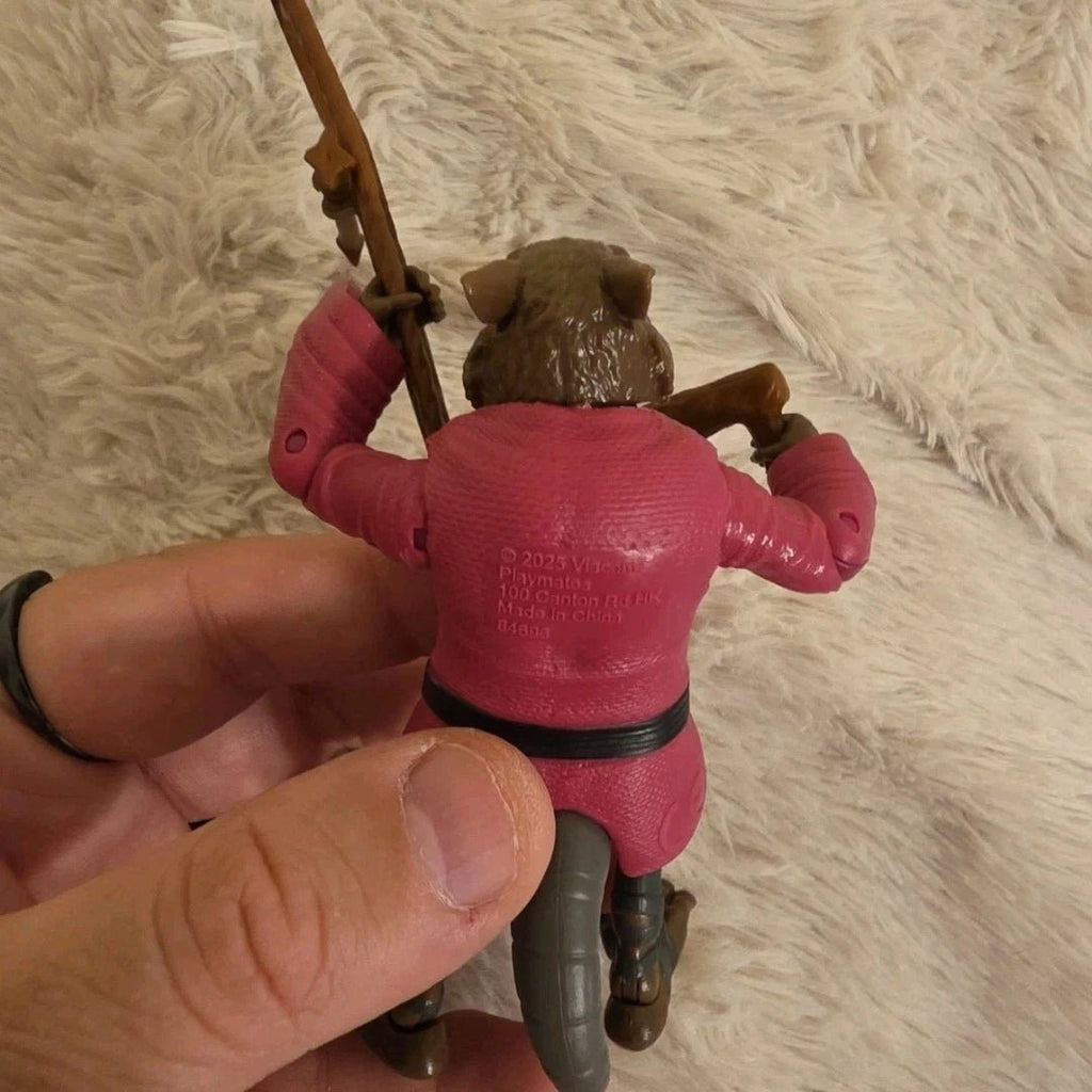 Toymates Remastered 1988 TMNT Splinter Soft Head Figure W/bow - Grown Up Kids